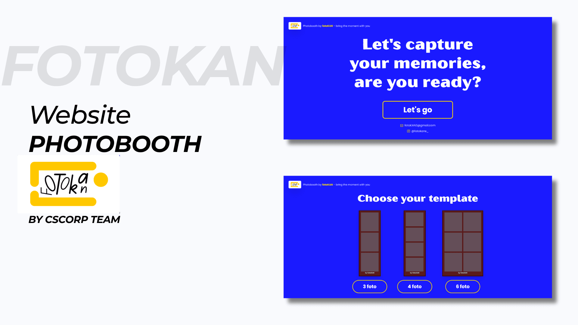 Website Photobooth FotoKAN